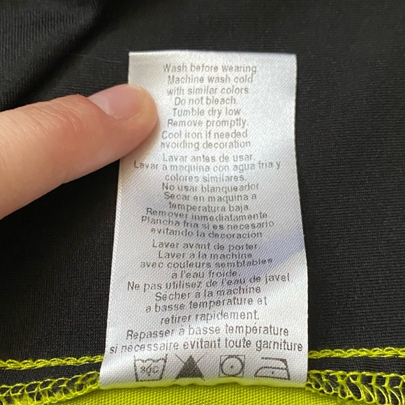 Cherokee Size M Green/Black Scrub Top - Picture 8 of 8